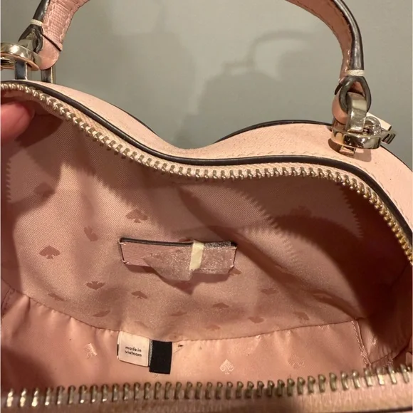 kate spade blush pink heart crossbody bag - Picture 2 of 2
